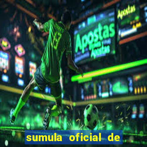 sumula oficial de futebol 7 society excel